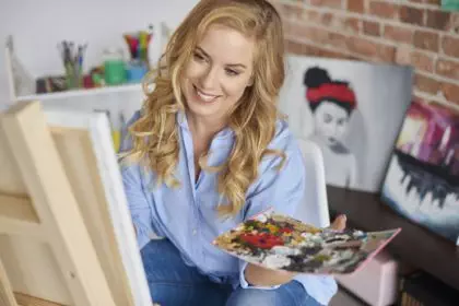 Painting is her biggest passion